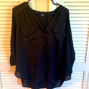 Black Long sleeve Torrid Harper shirt